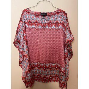 Dana Buchman‎ Womens Multicolor Handkerchief  Blouse Coverup Top size Medium
